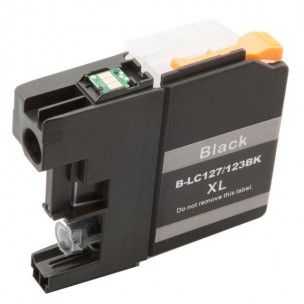 Compatible Brother LC-127XLBK High Capacity Black Ink Cartridge (LC127XLBK Inkjet Printer Cartridge)